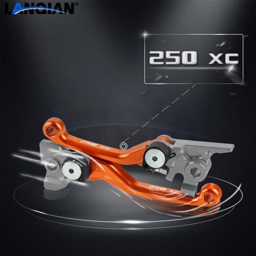 For 250XC Motorcycle Accessories Dirt Pit Bike Motocross Pivot Brake Clutch Levers 250 XC 2006-2018 2013 2014 2015 2016 2017