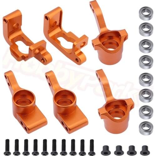 For HPI Bullet ST 3.0 MT WR8 RTR Kit Aluminum Steering Knuckle C Hub Carrier Replace #108077 108078 108021 101208 Upgrade Parts