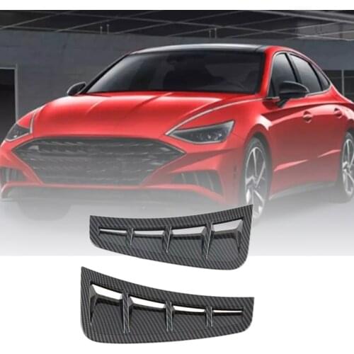 For Hyundai Sonata 2020 Car Head Side Fender Air Outlet Fender Frame Trim Cover ABS Car-Styling Sticker