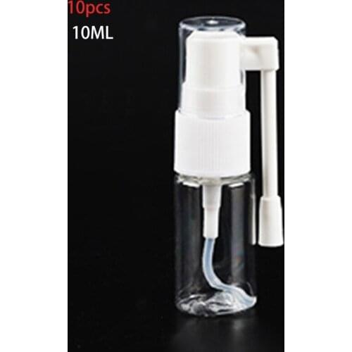 10Pcs Clear Roatation Empty Spray Bottle Reflillable Nasal Atomizer Elephant Nose Sprayer Liquid Makeup Water Container