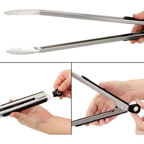 Cooking Tools Grill Tools Salad Food Clip Stainless Steel BBQ Tongs Barbecue Kitchen Tools