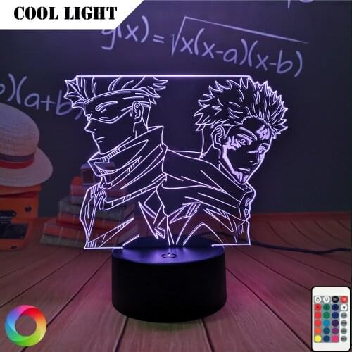 Anime Lamp Satoru Gojo Jujutsu Kaisen Led Night Light Yuji Itadori for Room Deco Birthday Gift Jujutsu Kaisen Lamp Yuji Itadori