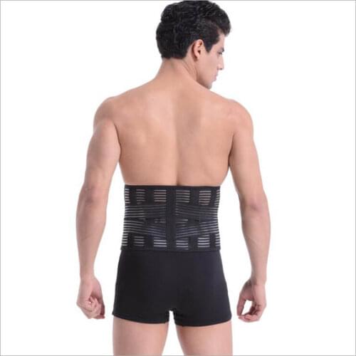 Medical Lower Back Support Belt Orthopedic Lumbar Corsets with 4-Steel Straps for Waist Spine Corrector Back Brace Men
