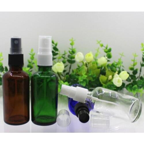 1000pcs fashion 50ml Spray Multicolor Bottles Perfume Fine Mist Sprayer Make Up Container with Atomizer Pump