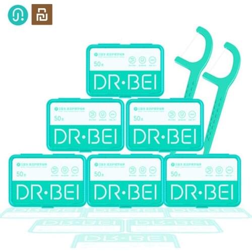 New Youpin Doctor B 50pcs/box Daily Tooth Cleaning Professional Dental Floss Cleaning care floss stick for family