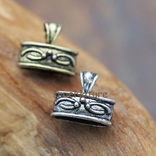 Wholesale Beads Cap Accessories Jewelry Antique Bronze Silver Electroplated Beads Cap Free Shipping In 20*17 mm FC5784