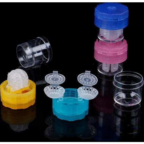 Practical Manually Contact Lens Cleaner Washer Cleaning Lenses Case Contact Lenses Cleaning Device