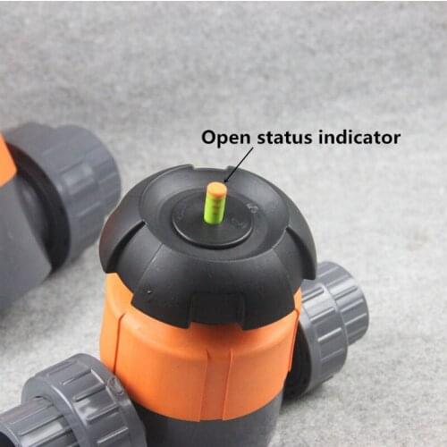 PVC Diaphragm Valve UPVC Plastic Diaphragm Valve Double-live Double-operated Diaphragm Valve Irrigation Pipe Adapter 1Pcs