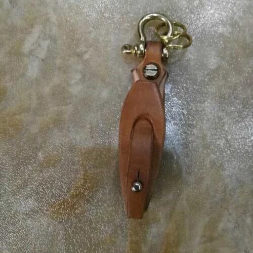 Japan Steel Blade Wooden Die Reaationary Key Ring Pendant Leather Craft Punch Hand Tool Cut Knife Mould Sewing Accessories