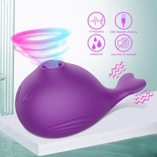 Sucking Vibrator for Women Dual Function Tail Vibration Female Masturbator for Nipple Sucker Clitoris Stimulator Erotic Sex Toys