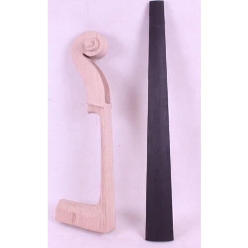 1 set cello parts, 1x maple cello neck + 1x ebony cello fretboard
