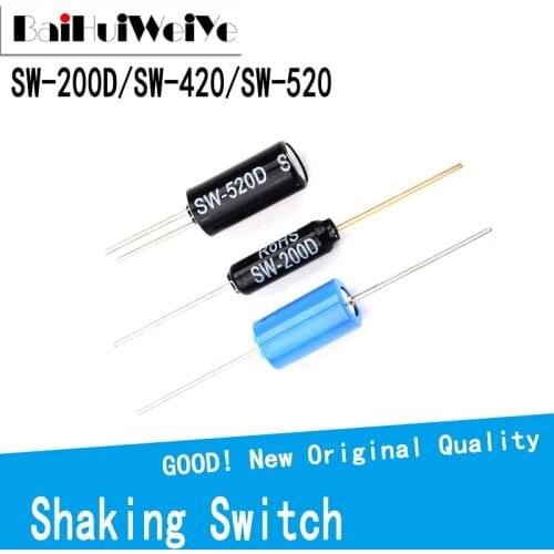 10pcs/lot SW-200D SW-420 SW-520 Normally Closed Alarm Vibration Sensor Module Vibration Ball Switch SW200D SW420 SW520