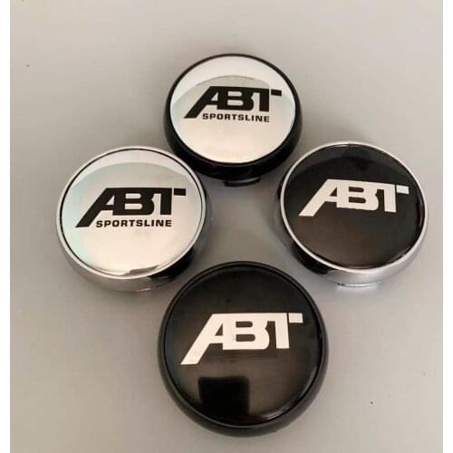 4pcs/lot 65mm ABT Sportsline Car Wheel Center Cap Hub Cover Dust Proof Rims Hubcaps for Volkswagen Audi Skoda Seat