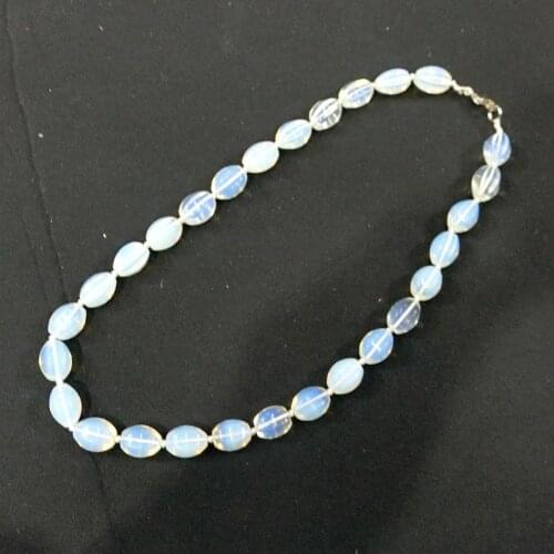 6pcs/lot Natural Quartz Stone Opalite lazurite Colorful Choker Necklace Knotted Facet String Energy Beaded Necklace Collar Free