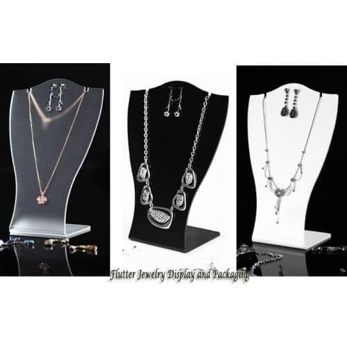 Acrylic Necklace Display Stand Necklace Holder Easel Mannequin Jewelery Organizer Earring Display Case Jewellery Display