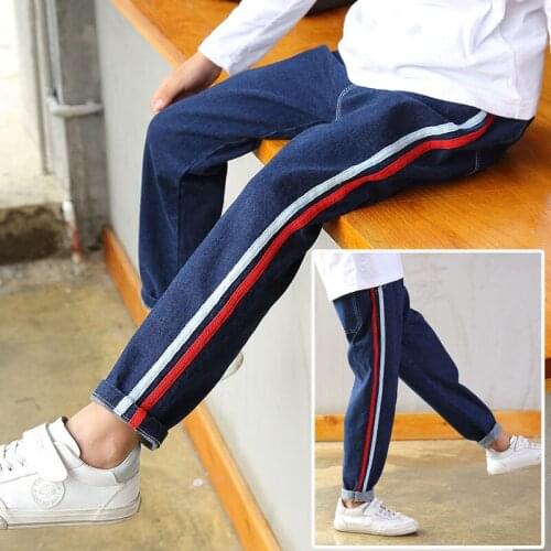 Brand Pants Kids Trousers Fashion Boys Jeans Children Leggings Spring autumn Denim Clothes Baby Casual Jean Infant 4 to 14 Years