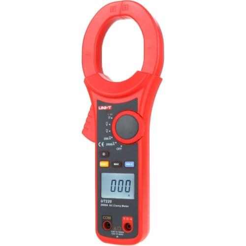 UNI-T UT220 AC 2000A Digital Clamp Meter High Current Ammeter Diode Test Data Hold Full Symbol Display LCD Backlight