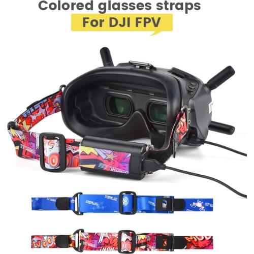DJI FPV Googles V2 Battery Strap Colorful Adjustable Headband for VR Goggles Headband Kerchief DJI FPV Drone Accessories