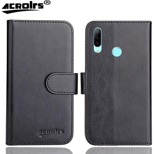 HomTom P30 Pro Case 6.41" 6 Colors Flip Soft Leather Crazy Horse Phone Cover Stand Function Cases Credit Card Wallet