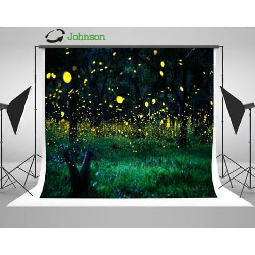 Firefly Flying Forest Fireflies Night Sky photo backdrop polyester or Vinyl cloth High quality Computer print wall background