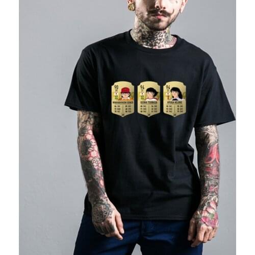 Tsubasa Ultimate Team japan manga anime 80s football soccer Men print tshirts 90s one piece t-shirt male top clothes tv t shirts
