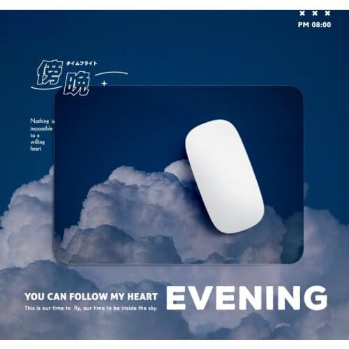 Fabric mouse pad Sun Moon Star Series ins learning desk pad square notebook computer pad