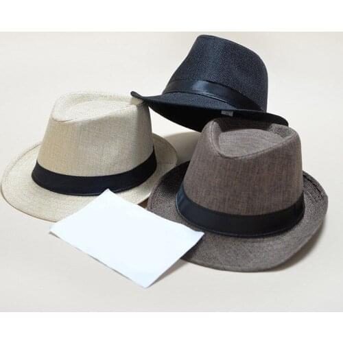 2019 Mens Women Hat Panama Fedoras Trilby Jazz Solid Caps Foldable Travel Brim Wide Ladies Summer Hats Fashion New Hot Sale