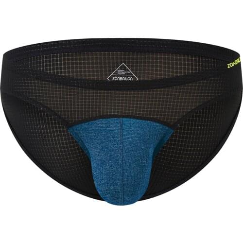 Mens Briefs Underwear Sexy Bikini Breathable Stretch Soft Briefs For Man