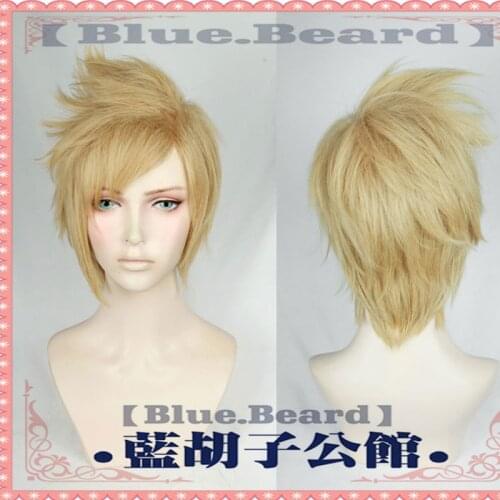 Game Top quality Prompto Argentum Cosplay Wig Final Fantasy XV Costume FF15 Cosplay short Wigs Halloween Costumes Hair +Wig Cap