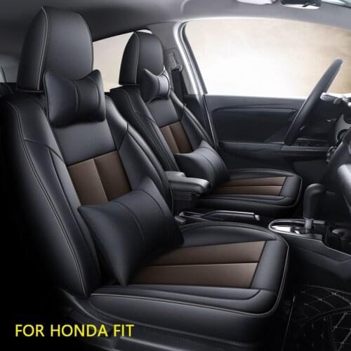 Custom Fit Full Set Car Seat Covers for Honda Fit Select 2014 2015 2016 2017 2018 2019 Car interior decoration accessories