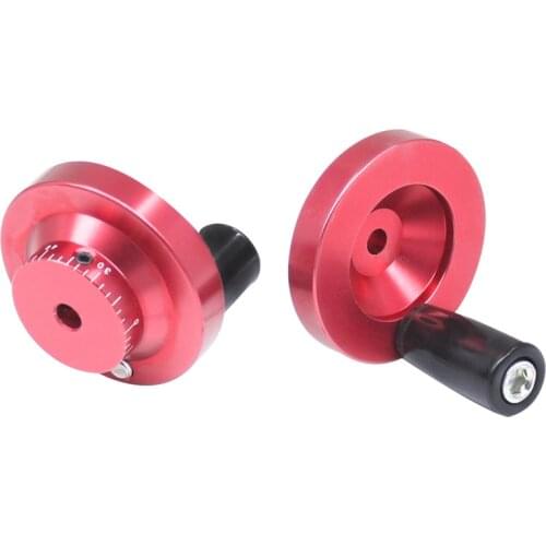 Aluminum Alloy Hand Wheel Machine Tool Glue Small Handle DIY Lathe Rotating Jackscrew Fixed Light Hole Mechanical Accessories