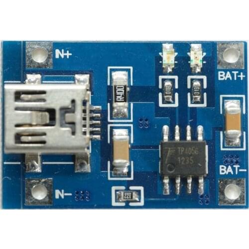 Taidacent TP4056 1A Lithium Battery Dedicated Charging Board Mini USB interface lithium battery USB Charger Module