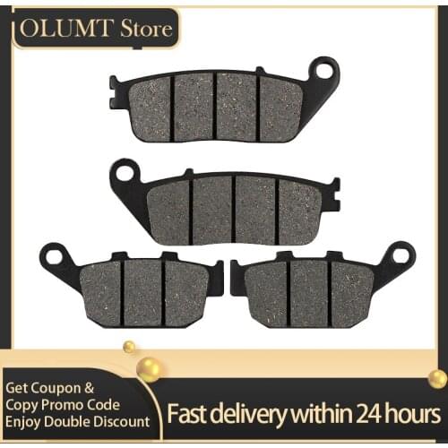 Motorcycle Brake Pads Front Rear Kits For YAMAHA VT250FL CB-1 CB400F CBR400 RRJ/K CBR400 RRL/RRN/RRR Z800E Z 800