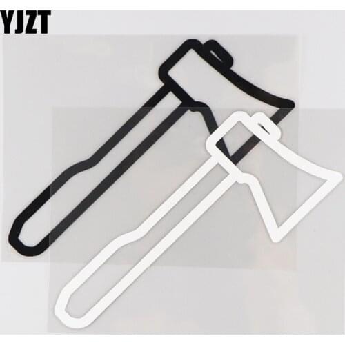 YJZT 17.1CM*13CM Axe Weapon Car Sticker Pattern Vinyl Decal Cartoon Decoration 1A-0492