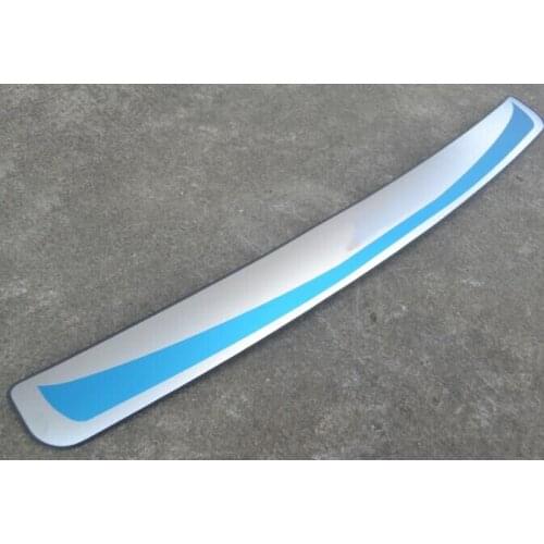 Protective Pad On The Rear Trunk Trim Lid Threshold rear door sill car styling For Skoda Fabia 2015