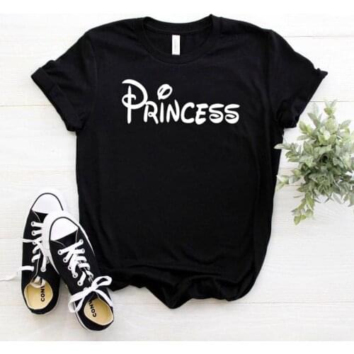 PRINCESS Print Women tshirt Cotton Hipster Funny t-shirt Gift Lady Yong Girl Top Tee Drop Ship ZY-410