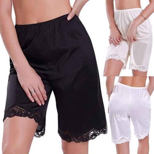 Women Sleep Bottoms Lace Sleep Loose Knickers Breathable Short Lingerie Sleepwear Hollow Out Homewear Lougwear Night Clothing