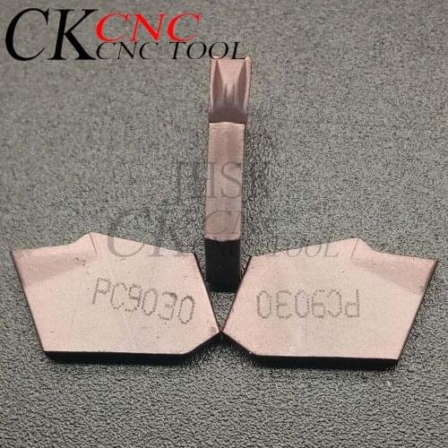 10pcs SP200 PC9030 Grooving inserts turning tools Cutting lathe Carbide Tool Metal Turning Tools 2mm Turning Slotting Tool