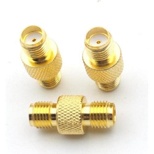 100pcs Gold plated SMA Female To Female Straight RF Adapter Connector