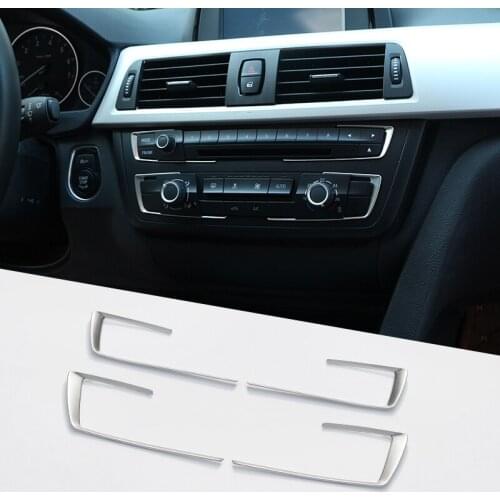 Car Accessories Matt Chrome Dashboard Console Cover Trim fit BMW 3 4 Series F30 F32 F34 320 420 2013-2018