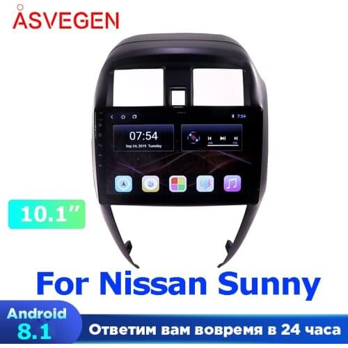 10.1" Android 8.1 Car Multimedia Player For Nissan Sunny 2014-2016 Car Video Radio Stereo GPS Navigation Players