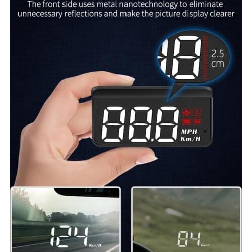 Geyiren M3 Head-up Display Portable HD Display Screen Plug and Play Hud Head-up Display Projector for Car Electronic Accessories
