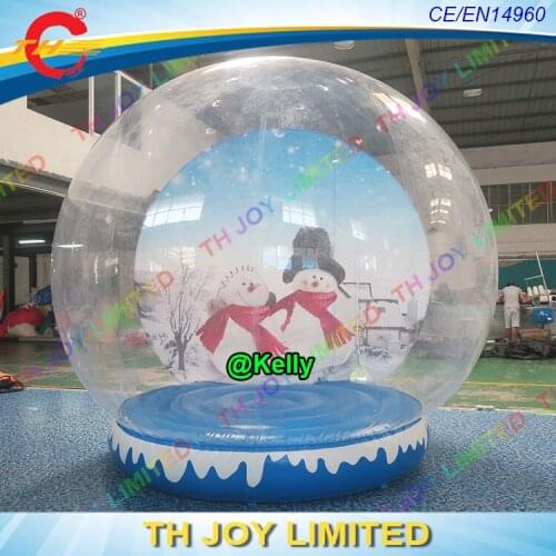 Free door shipping custom made inflatable snow globe for christmas, cheap inflatable bubble ball dome tent for sale