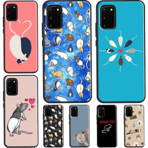 Mouse Rat Case For Samsung Galaxy S21 Ultra S20 FE S9 S8 S10 Plus S10e Note 20 Note 10 Plus Cover