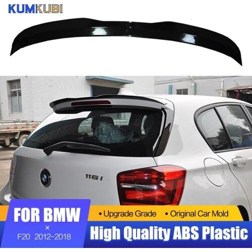 Black Spoiler For BMW 1 Series F20 2012-2018 120i 125i 118im 135i 116i Car Tail Wing Decoration Side Spoiler For F20 Spoiler