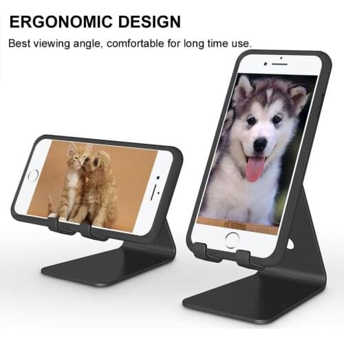 Phone Holder Stand Tablet Stand for iPhone 11 Xiaomi mi 9 Metal Phone Holder Foldable Mobile Phone Stand Desk For iPhone 7 8 6s