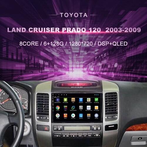 AndroidCar DVD For Toyota Land Cruiser Prado 120 (2003-2009)Car Radio Multimedia Video Player Navigation GPS Double Din