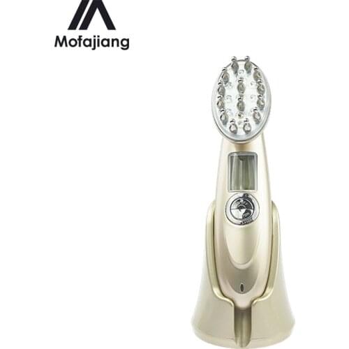 Electric Laser Hair Growth Comb Infrared EMS RF Vibration Massager Microcurrent Hair Care Hair Loss Treatment Hair Regrowth
