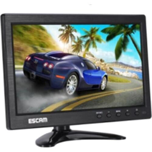 ESCAM Multi-language 10 Inch IPS LCD CCTV Monitor VGA HDMI AV BNC USB Input
