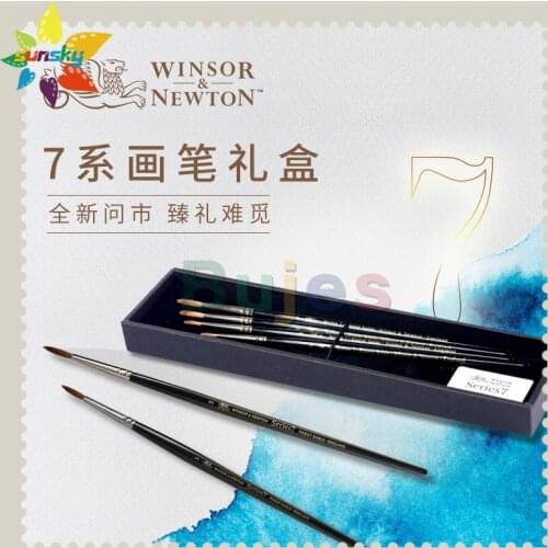 Winsor&Newton Series 7 Kolinsky Sable Watercolor Brushes,100% Kolinsky Sable Brushes for Watercolor Gouache Ink and More